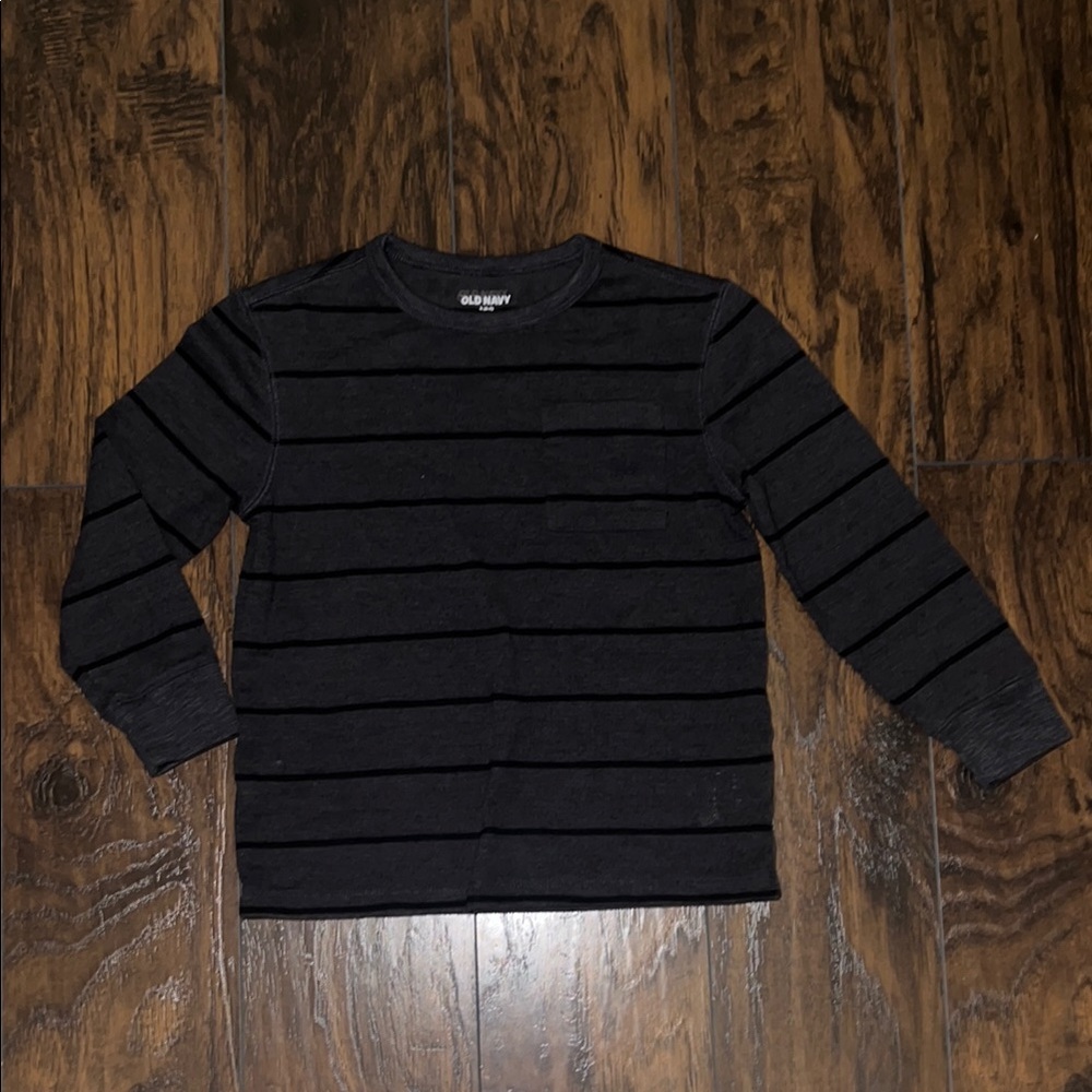 Old Navy Dark Striped Long Sleeve Top